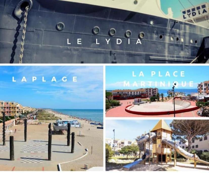 Superbe Studio Renove Avec Piscine Et Vue Marina Le Barcarès Exterior foto